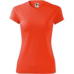 Neonorange Malfini T-Shirts aus Polyester für Damen Größe M 
