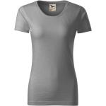 Silberne Malfini Bio Nachhaltige T-Shirts aus Jersey für Damen Größe XS 
