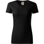 Schwarze Malfini Bio Nachhaltige T-Shirts aus Jersey für Damen Größe XL 