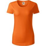 Orange Malfini Bio Nachhaltige T-Shirts aus Jersey für Damen Größe L 