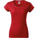Rote Melierte Elegante Malfini T-Shirts aus Jersey für Damen Größe S 