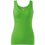 Apfelgrüne Melierte Malfini Tank-Tops aus Jersey für Damen Größe XXL für den für den Sommer 
