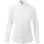 Weiße Langärmelige Malfini Damenlangarmhemden aus Baumwolle Größe S 