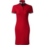 Rote Kurzärmelige Malfini Taillierte Kleider aus Baumwolle für Damen Größe XL 