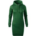 Grüne Malfini Sweatkleider mit Kapuze für Damen Größe S 