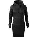Schwarze Malfini Sweatkleider mit Kapuze für Damen Größe XL 