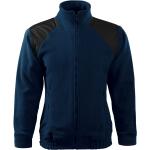 Marineblaue Bestickte Sportliche Malfini Herrensweatshirts mit Klettverschluss aus Fleece Größe XL 