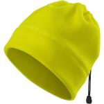 Gelbe Unifarbene Malfini Snapback-Caps aus Fleece mit Reflektoren für Herren 