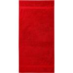 Rote Malfini Handtücher aus Frottee 50x100 