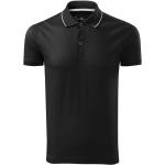 Schwarze Kurzärmelige Malfini Kurzarm-Poloshirts aus Jersey für Herren Größe XL 