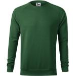 Grüne Unifarbene Malfini Herrensweatshirts mit Reißverschluss mit Kapuze Größe L 