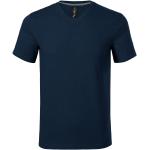 Marineblaue Malfini V-Ausschnitt T-Shirts aus Baumwolle für Herren Größe XL 
