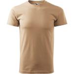 Sandfarbene Malfini T-Shirts aus Baumwolle für Herren Größe L 