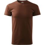 Schokoladenbraune Malfini T-Shirts aus Baumwolle für Herren Größe M 