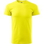 Zitronengelbe Malfini T-Shirts aus Baumwolle für Herren Größe XL 