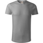 Silberne Malfini Bio Nachhaltige T-Shirts aus Jersey für Herren Größe S 