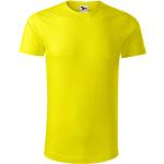 Zitronengelbe Malfini Bio Nachhaltige T-Shirts aus Jersey für Herren Größe XXL 