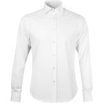 Weiße Langärmelige Malfini Herrenlangarmhemden aus Baumwolle Größe M 
