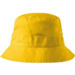 Gelbe Unifarbene Malfini Herrenschirmmützen aus Baumwolle 