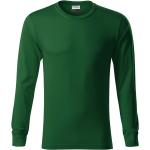 Grüne Langärmelige Malfini Rundhals-Ausschnitt T-Shirts aus Jersey für Herren Größe L 