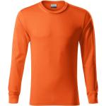 Orange Langärmelige Malfini Rundhals-Ausschnitt T-Shirts aus Jersey für Herren Größe XXL 