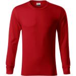 Rote Langärmelige Malfini Rundhals-Ausschnitt T-Shirts aus Jersey für Herren Größe M 