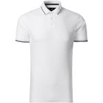 Weiße Unifarbene Elegante Kurzärmelige Malfini Kurzarm-Poloshirts aus Baumwolle für Herren Größe XL 