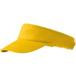 Gelbe Unifarbene Malfini Herrenschirmmützen aus Frottee 