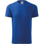 Royalblaue Melierte Malfini T-Shirts aus Baumwolle für Herren Größe L 