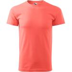Korallenrote Malfini T-Shirts aus Baumwolle für Herren Größe XXL 