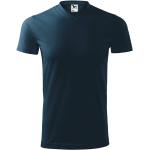 Marineblaue Malfini V-Ausschnitt T-Shirts aus Jersey für Herren Größe XL 