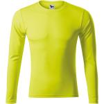 Neongelbe Langärmelige Malfini LGBT T-Shirts aus Polyester für Herren Größe XS 
