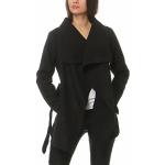 Schwarze Malito Mini Trenchcoats kurz mit Gürtel für Damen Größe XS für den für den Herbst 