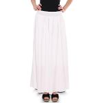 Weiße Malito Maxi Kunstlederröcke aus Kunstleder für Damen Größe M für den für den Sommer 
