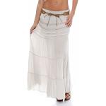 Beige Elegante Malito Maxi Kunstlederröcke aus Baumwolle für Damen Größe XS für den für den Sommer 
