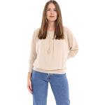 Beige Elegante Malito Schulterfreie Tunika-Blusen mit Kettenverzierung für Damen Größe XS 