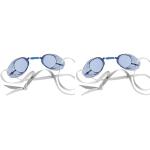 Malmsten Schwedenbrille Standard Schwimmbrille, Blau, Einheitsgröße (Packung mit 2)