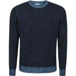 Reduzierte Blaue Elegante malo Rundhals-Ausschnitt Kaschmir-Pullover aus Wolle für Herren Größe XXL 