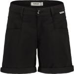 Schwarze Maloja Stretch-Shorts aus Baumwolle für Damen Größe L 