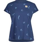 Reduzierte Blaue Kurzärmelige Maloja T-Shirts für Damen Größe M 