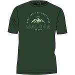 Grüne Maloja T-Shirts mit Alpen-Motiv für Herren Größe L 