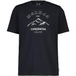 Reduzierte Schwarze Langärmelige Maloja T-Shirts aus Baumwolle für Herren Größe S 