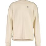 Beige Rundhals-Ausschnitt Herrensweatshirts aus Baumwolle Größe L 