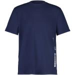 Reduzierte Blaue Langärmelige Maloja T-Shirts aus Baumwolle für Herren Größe M 