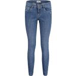 Blaue Maloja Stretch-Jeans mit Reißverschluss aus Baumwolle für Damen Größe XS 