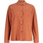 Reduzierte Orange Bestickte Maloja Bio Hemdjacken für Damen Größe L für den für den Herbst 