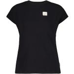 Schwarze Langärmelige Maloja T-Shirts aus Baumwolle für Damen Größe S 