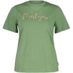 Reduzierte Grüne Langärmelige Maloja T-Shirts aus Baumwolle für Damen Größe S 