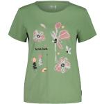 Reduzierte Grüne Sportliche Langärmelige Maloja T-Shirts aus Baumwolle für Damen Größe L 