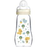 MAM Feel Good Babyflaschen 260ml mit Tiermotiv aus Glas 